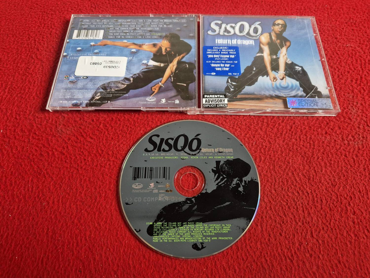 SISQO RETURN OF DRAGON CD