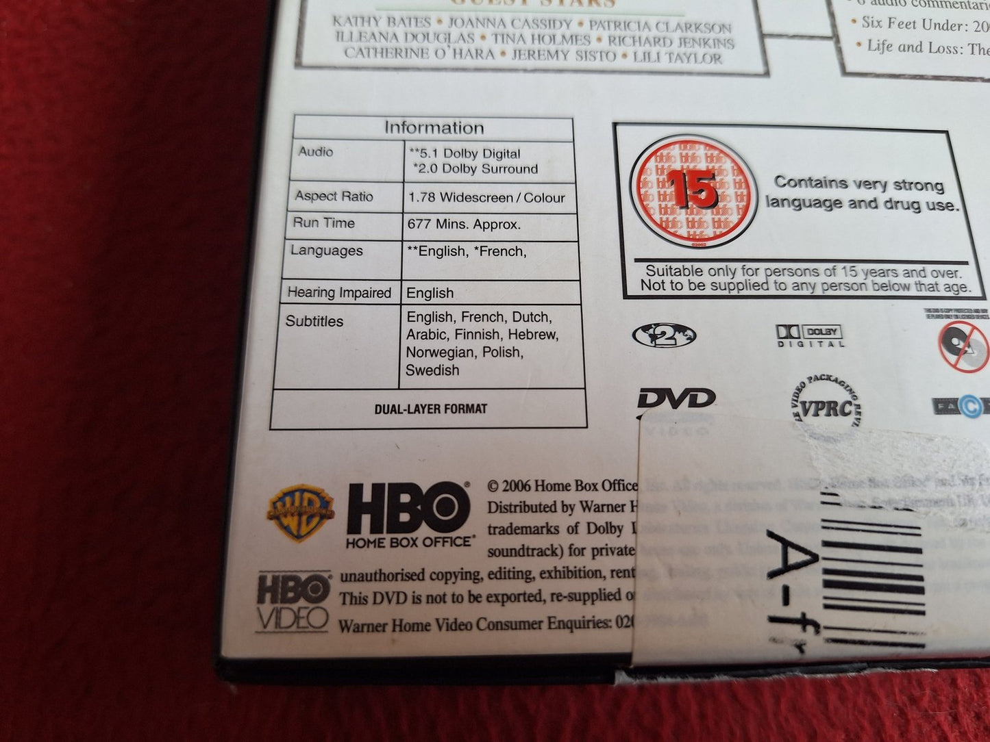 SIX FEET UNDER SERIES 5 BOX DVD