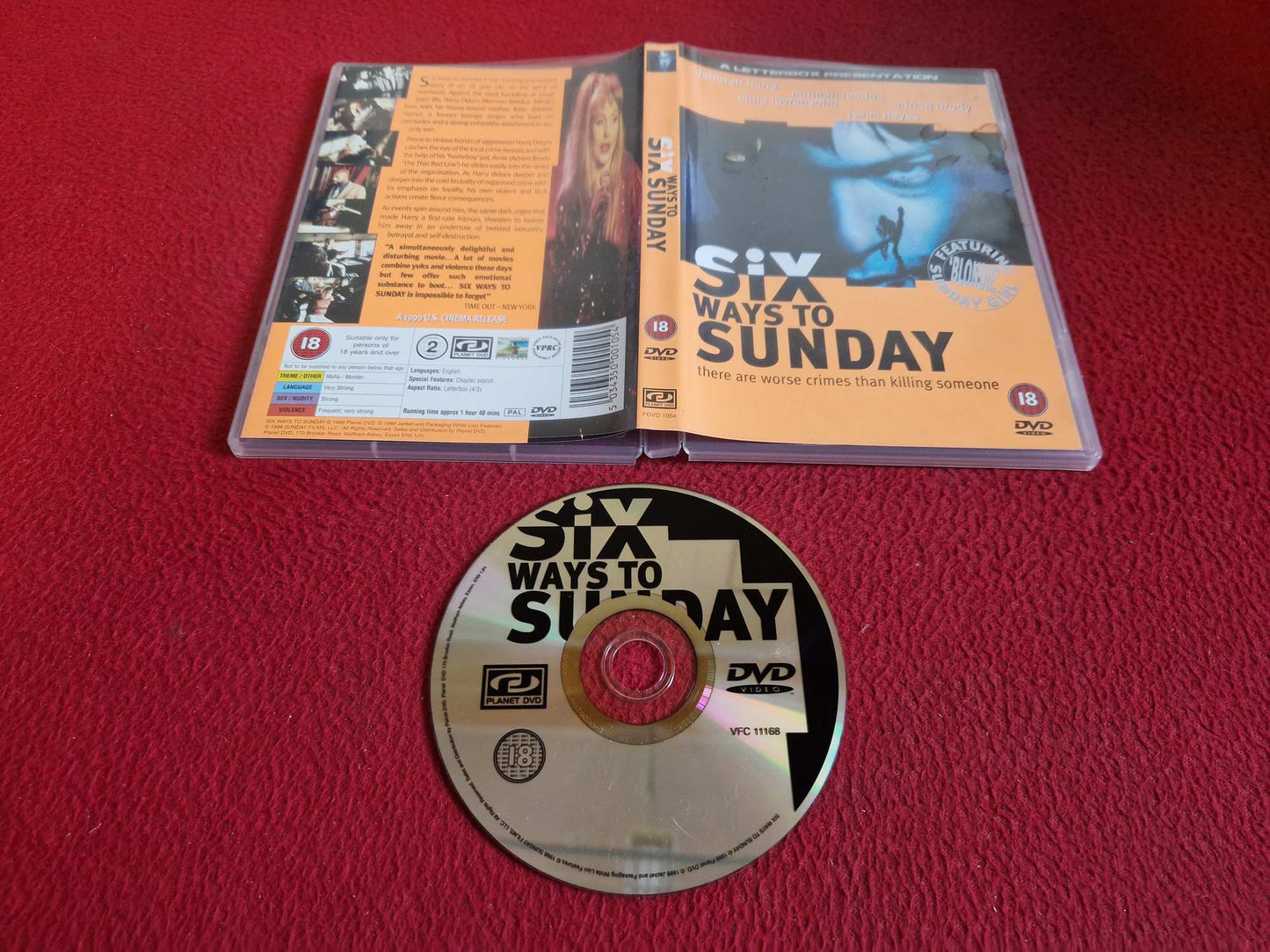 SIX WAYS TO SUNDAY DVD