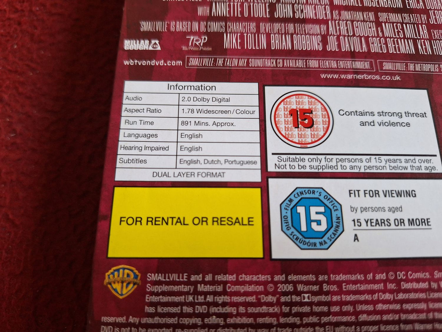 SMALLVILLE SEASON 5 BOX DVD