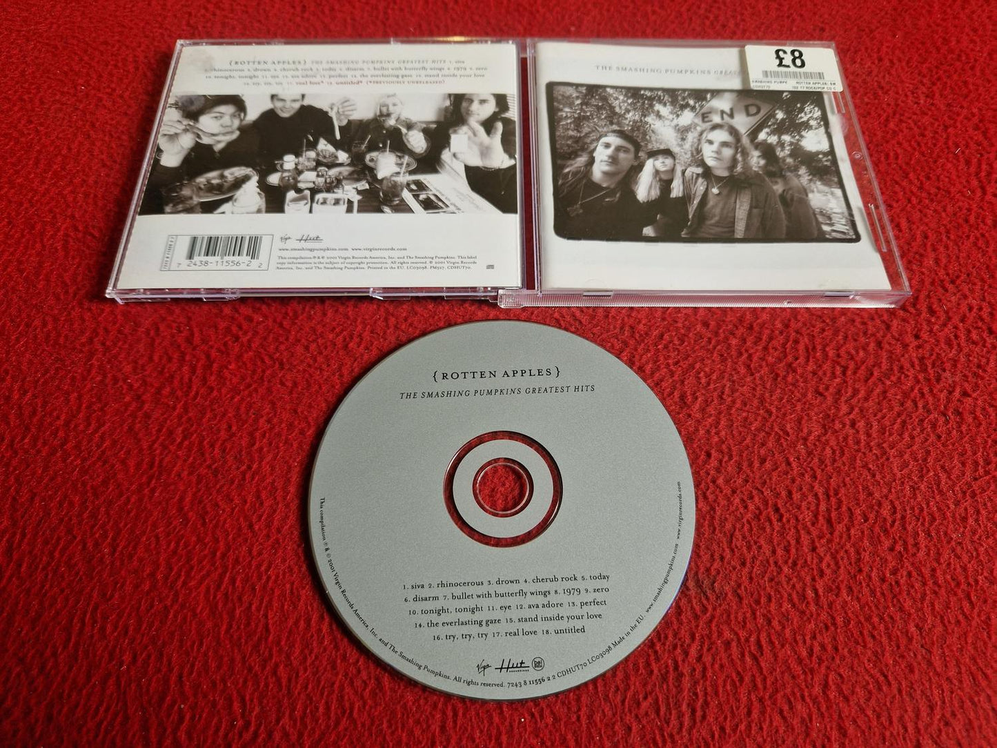 SMASHING PUMPKINS ROTTEN APPLES THE GREATEST HITS CD