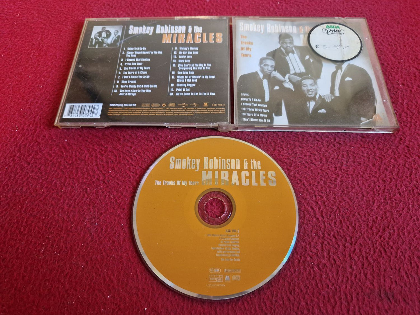 SMOKEY ROBINSON & THE MIRACLES THE TRACKS OF MY TEARS CD