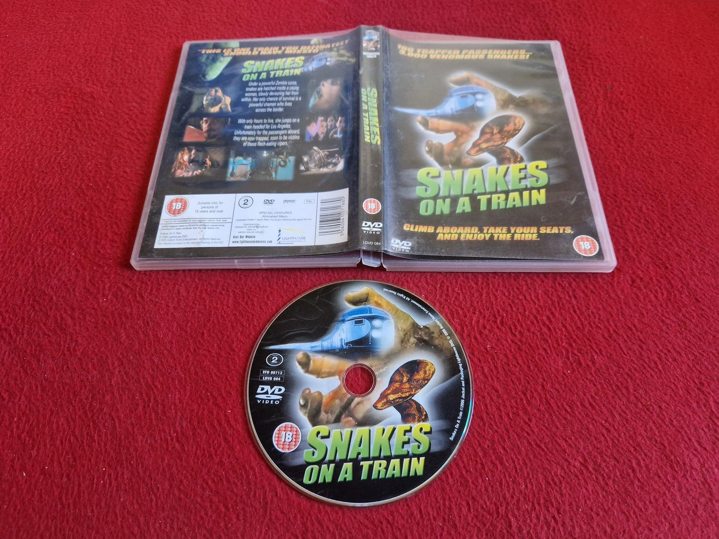 SNAKES ON A TRAIN DVD
