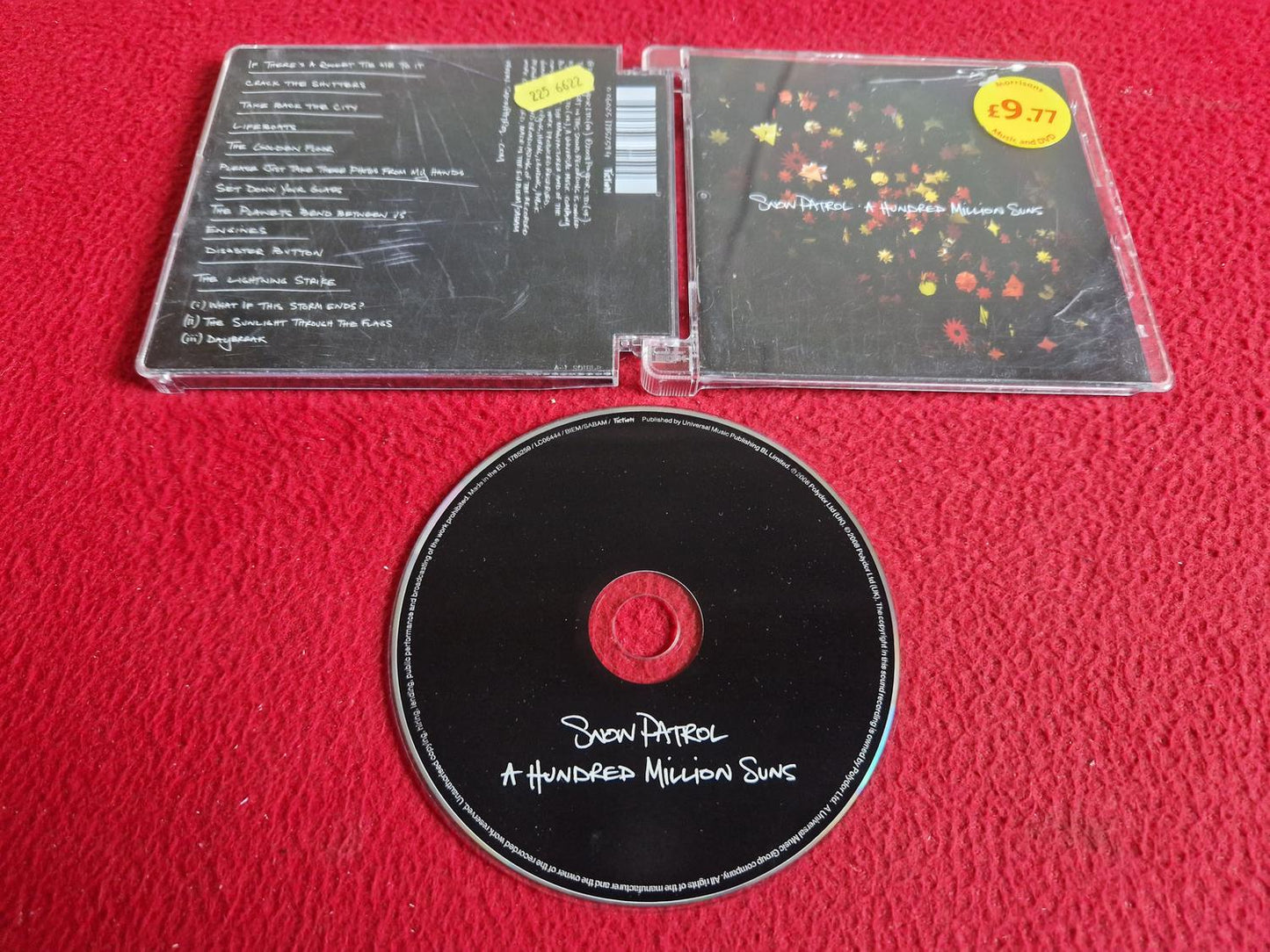 SNOW PATROL A HUNDRED MILLION SUNS CD