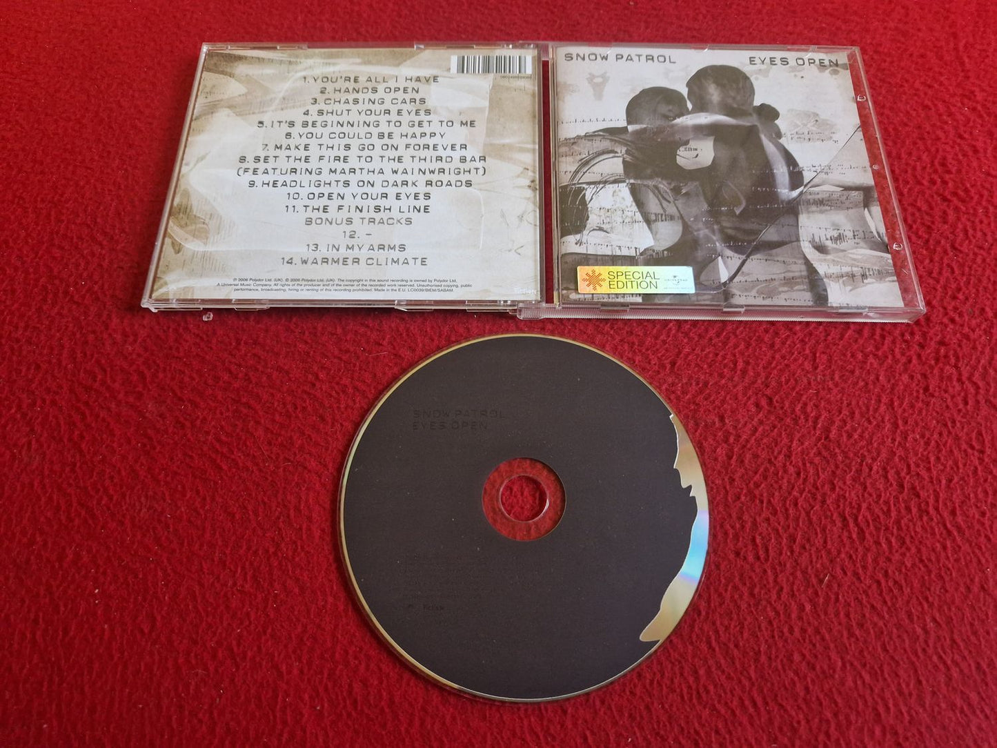 SNOW PATROL EYES OPEN SPECIAL EDITION CD