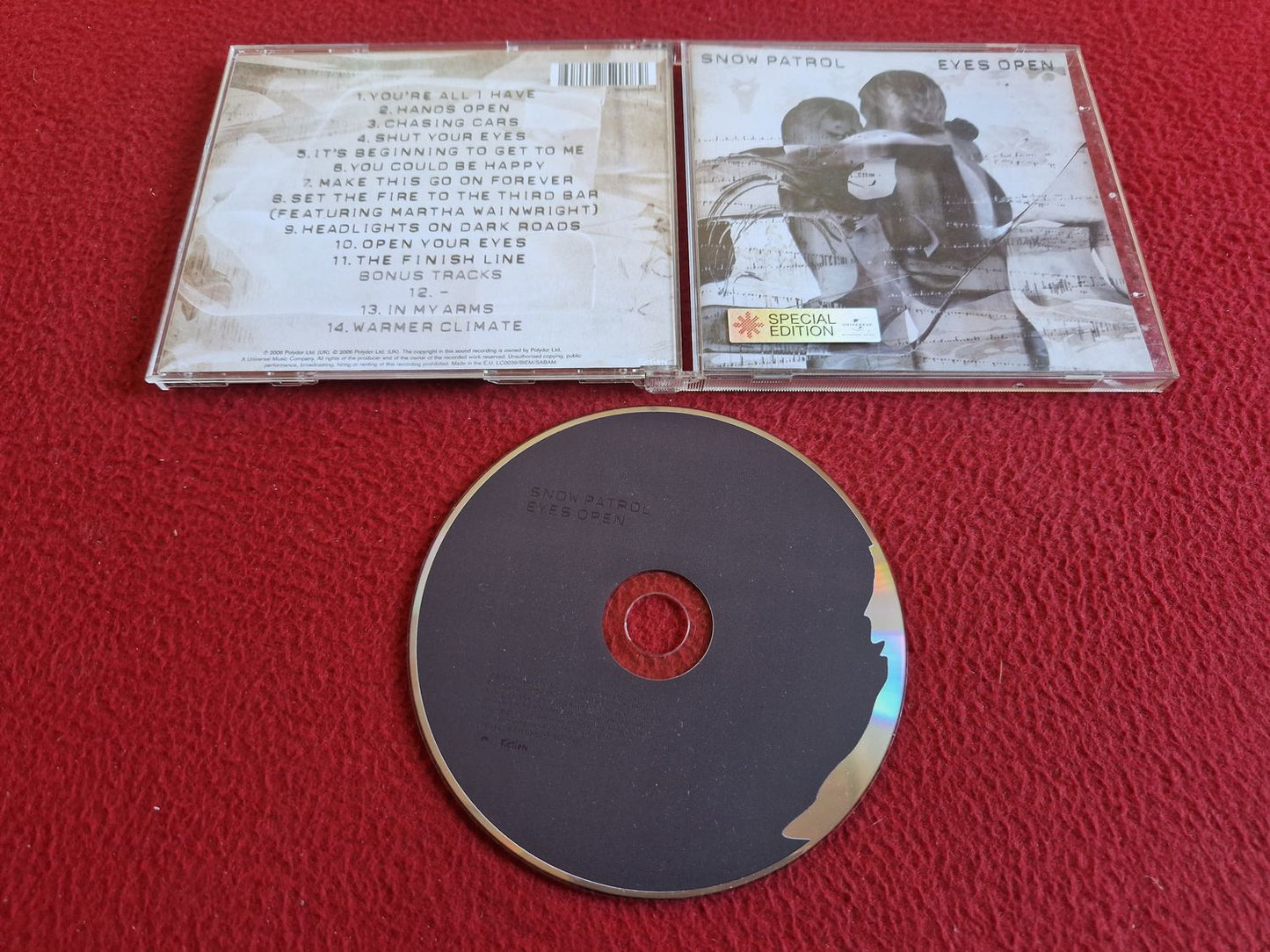 SNOW PATROL EYES OPEN SPECIAL EDITION CD
