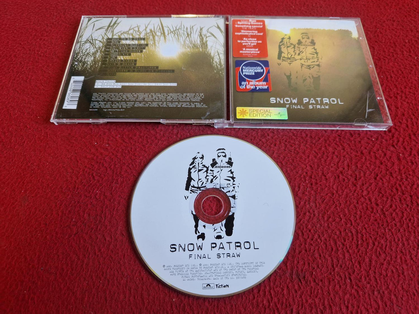 SNOW PATROL FINAL STRAW CD