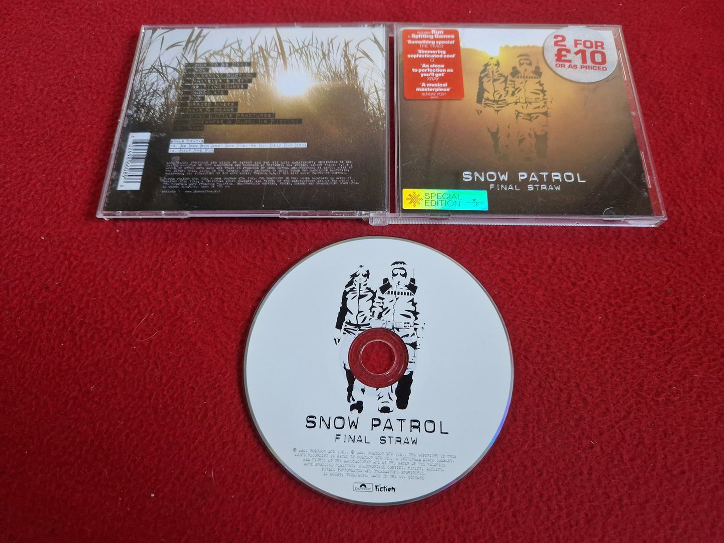 SNOW PATROL FINAL STRAW CD