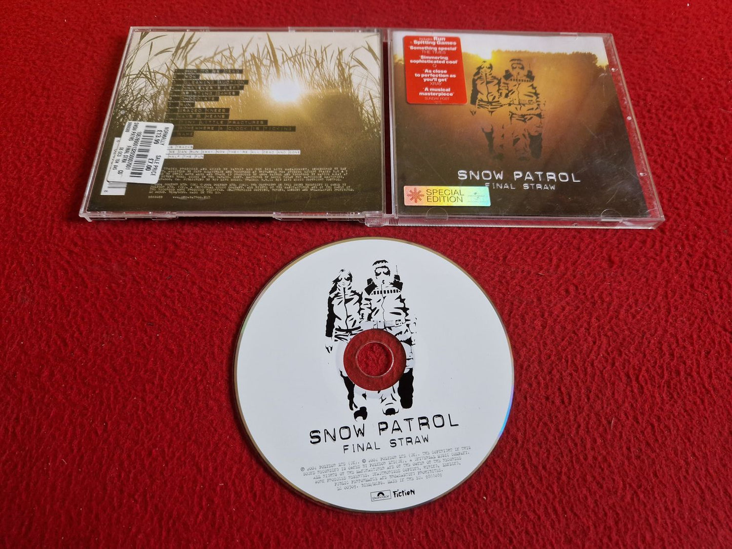 SNOW PATROL FINAL STRAW SPECIAL EDITION CD