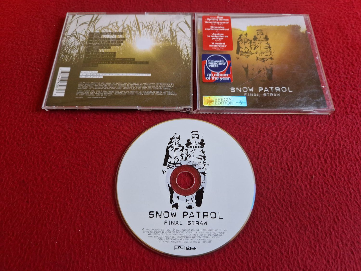 SNOW PATROL FINAL STRAW SPECIAL EDITION CD