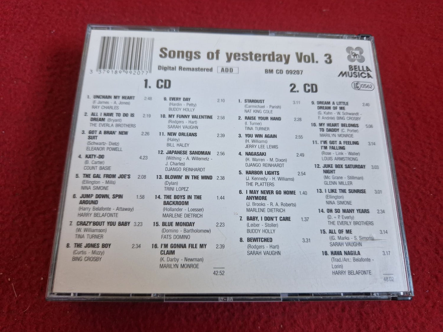 SONGS OF YESTERDAY VOL. 3 CD BOX