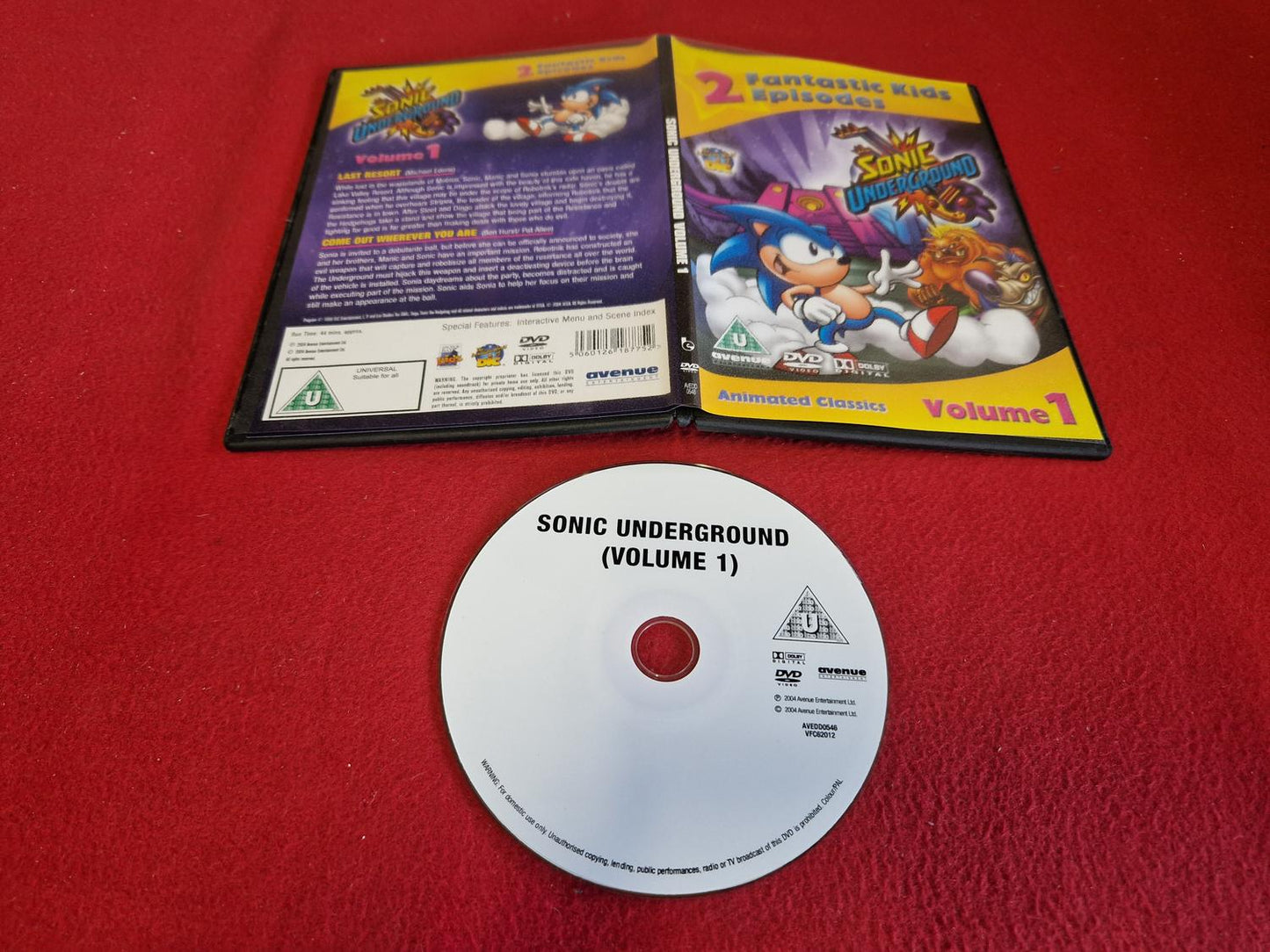 SONIC UNDERGROUND VOLUME 1 till DVD