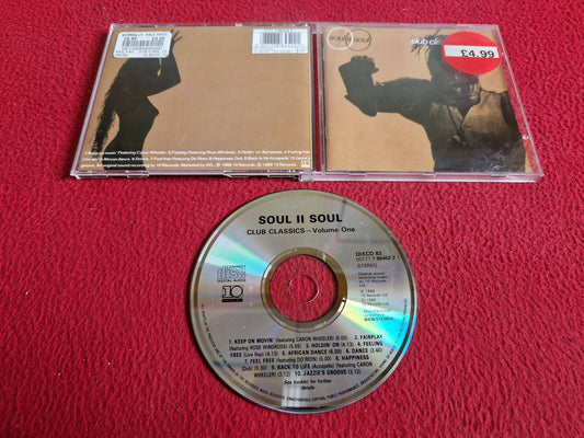 SOUL II SOUL CLUB CLASSICS VOLUME ONE CD