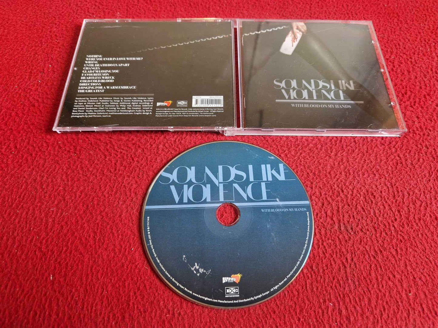 SOUNDS LIKE VIOLENCE WITH BLOOD ON MY HANDS CD