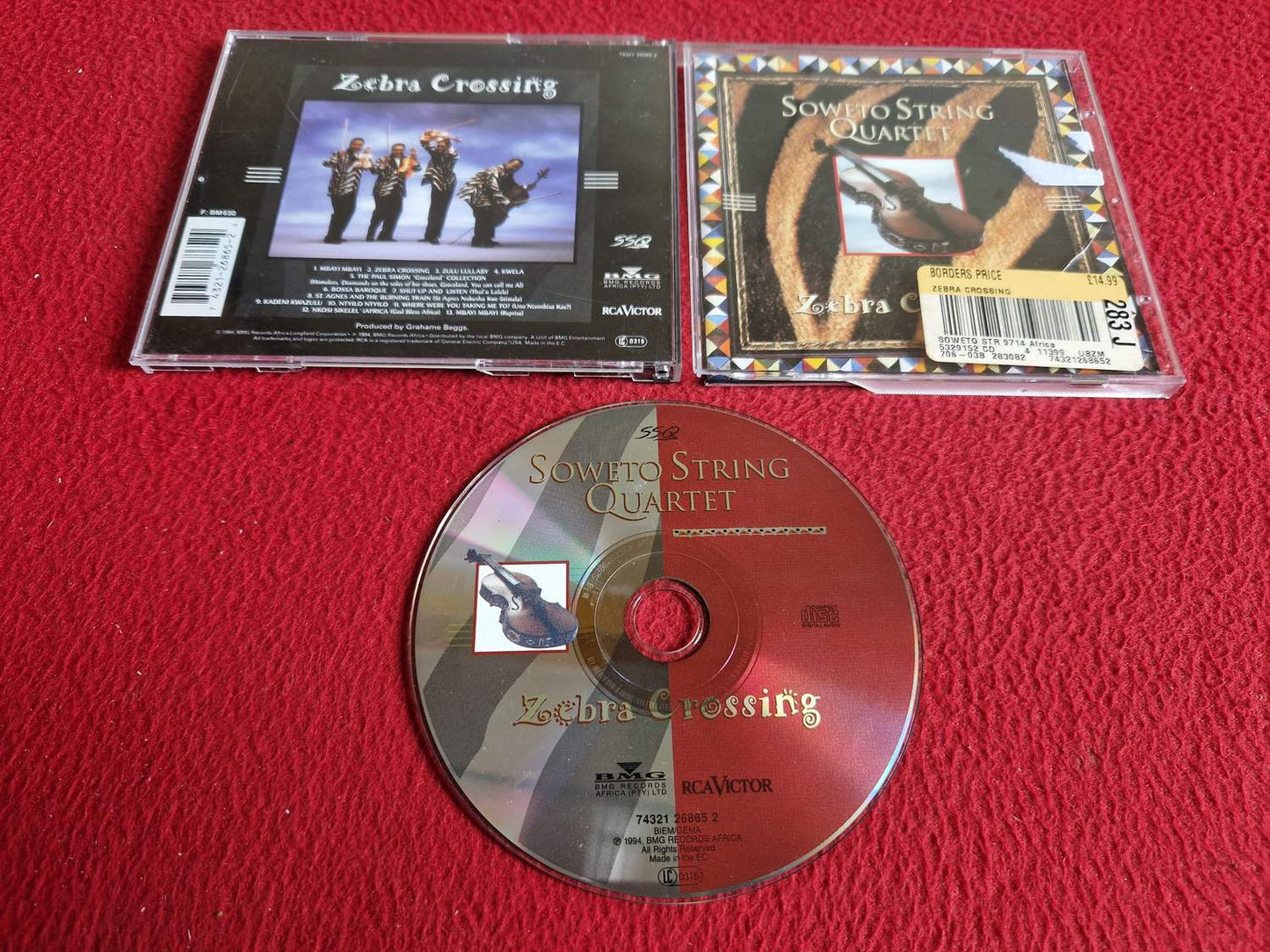 SOWETO STRING QUARTET ZEBRA CROSSING CD