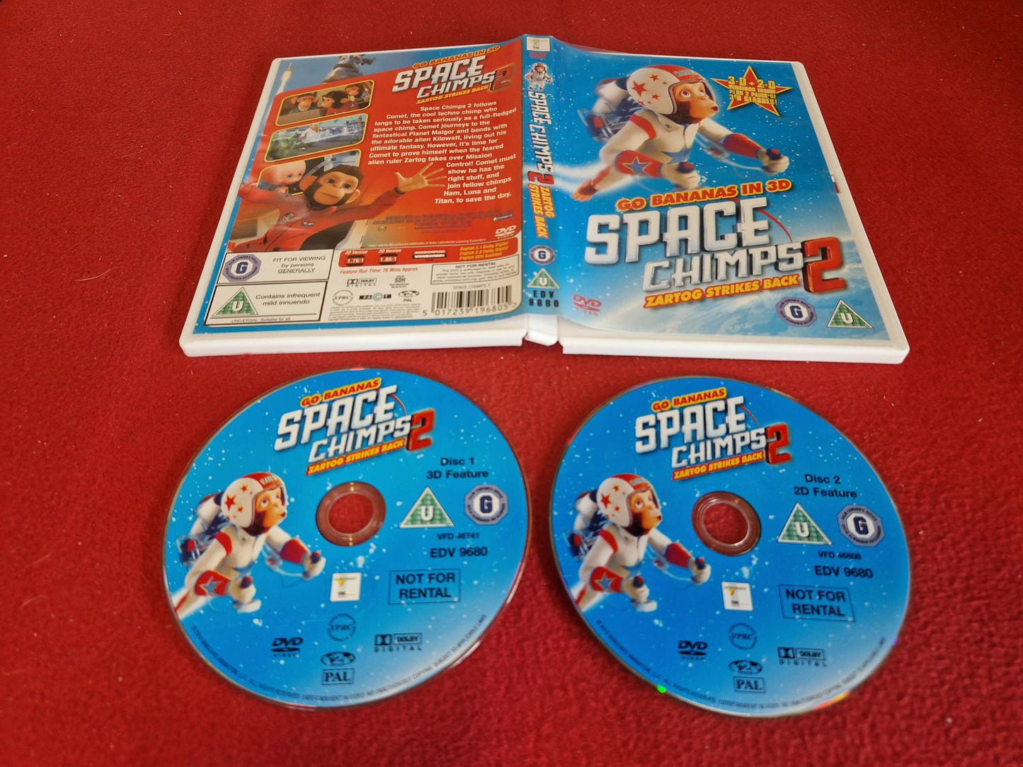 SPACE CHIMPS 2 ZARTOG STRIKES BACK till DVD