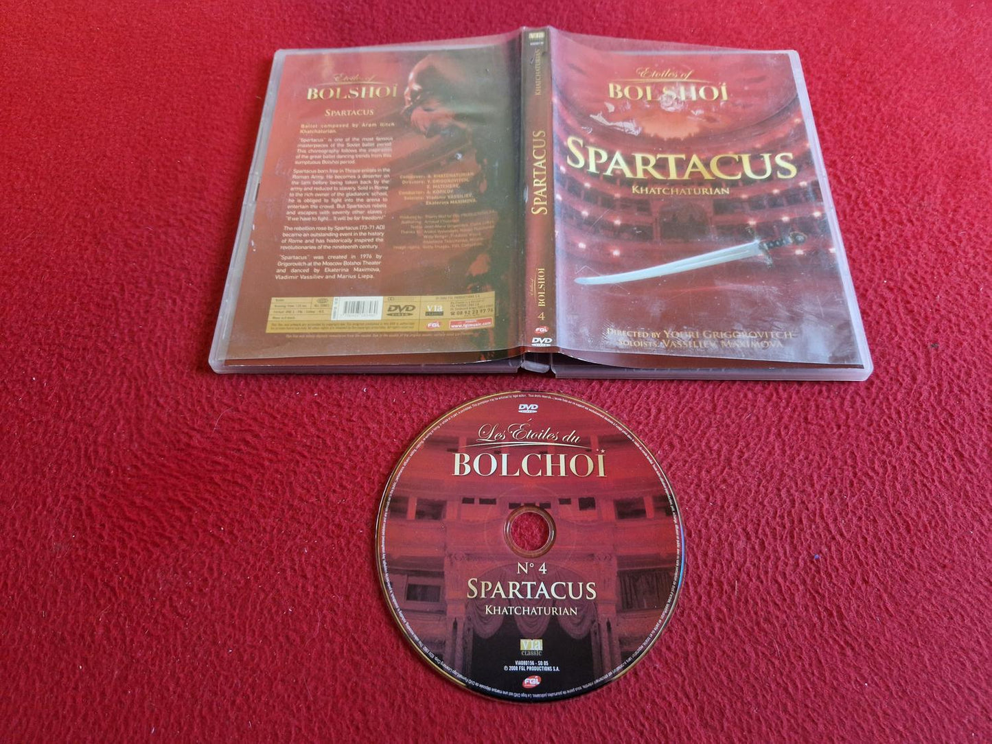 SPARTACUS KHATCHATURIAN DVD