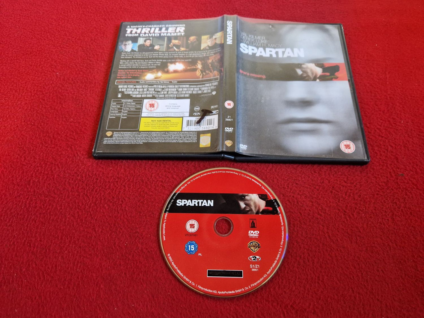 SPARTAN DVD