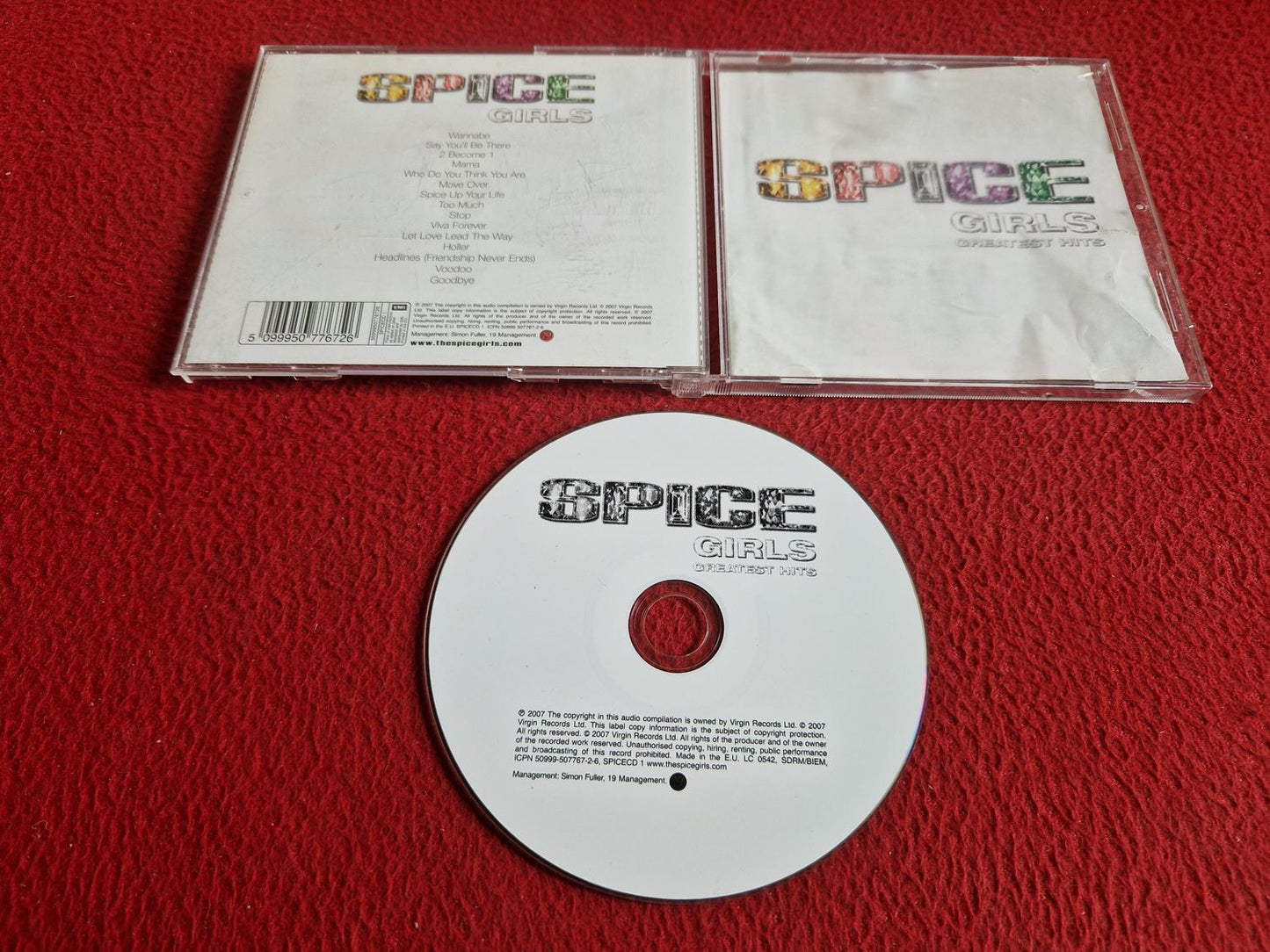 SPICE GIRLS GREATEST HITS CD