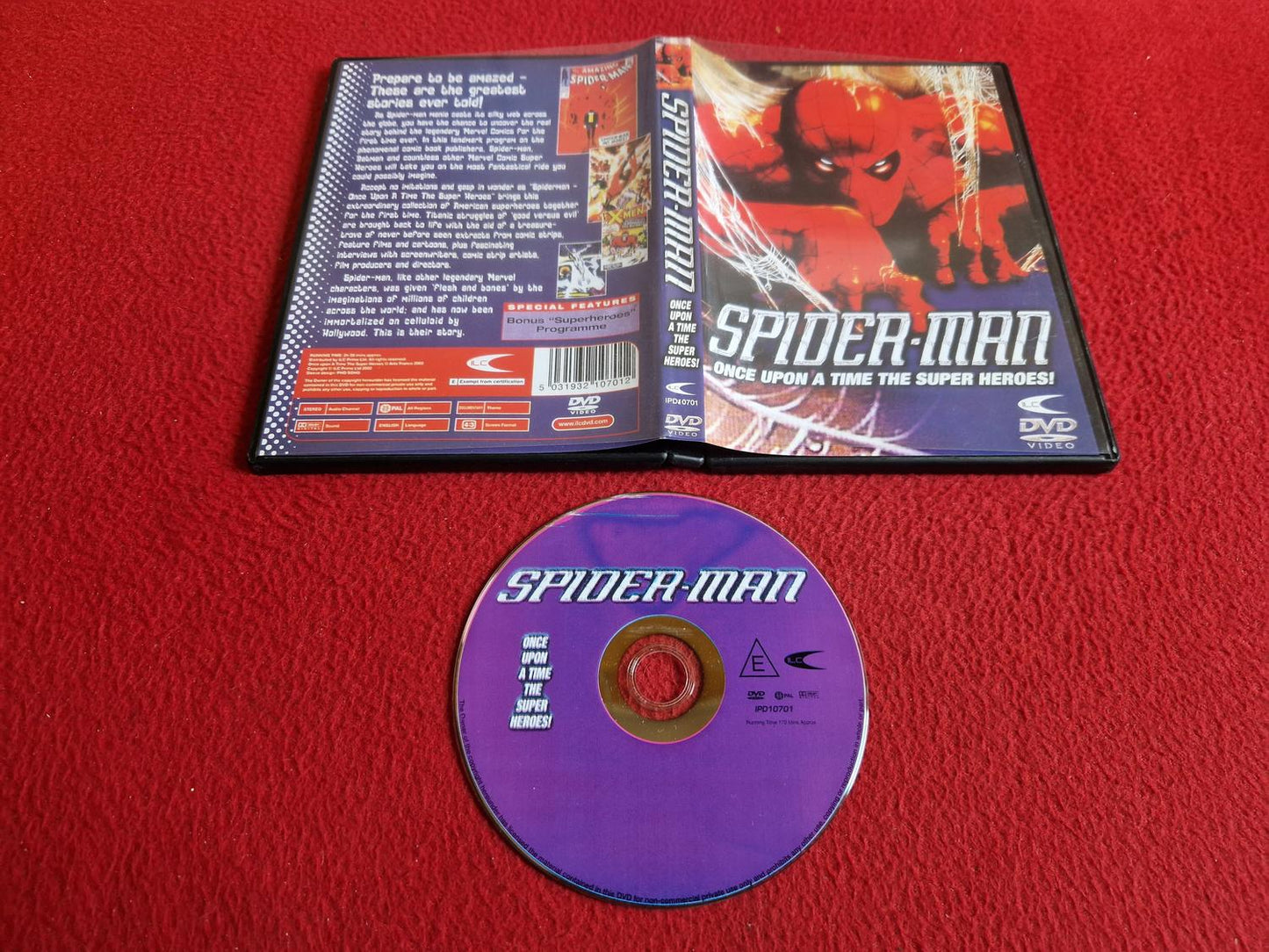 SPIDER-MAN ONCE UPON A TIME THE SUPER HEROES DVD