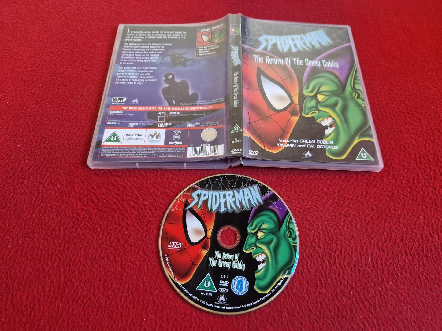SPIDER-MAN THE RETURN OF THE GREEN GOBLIN DVD