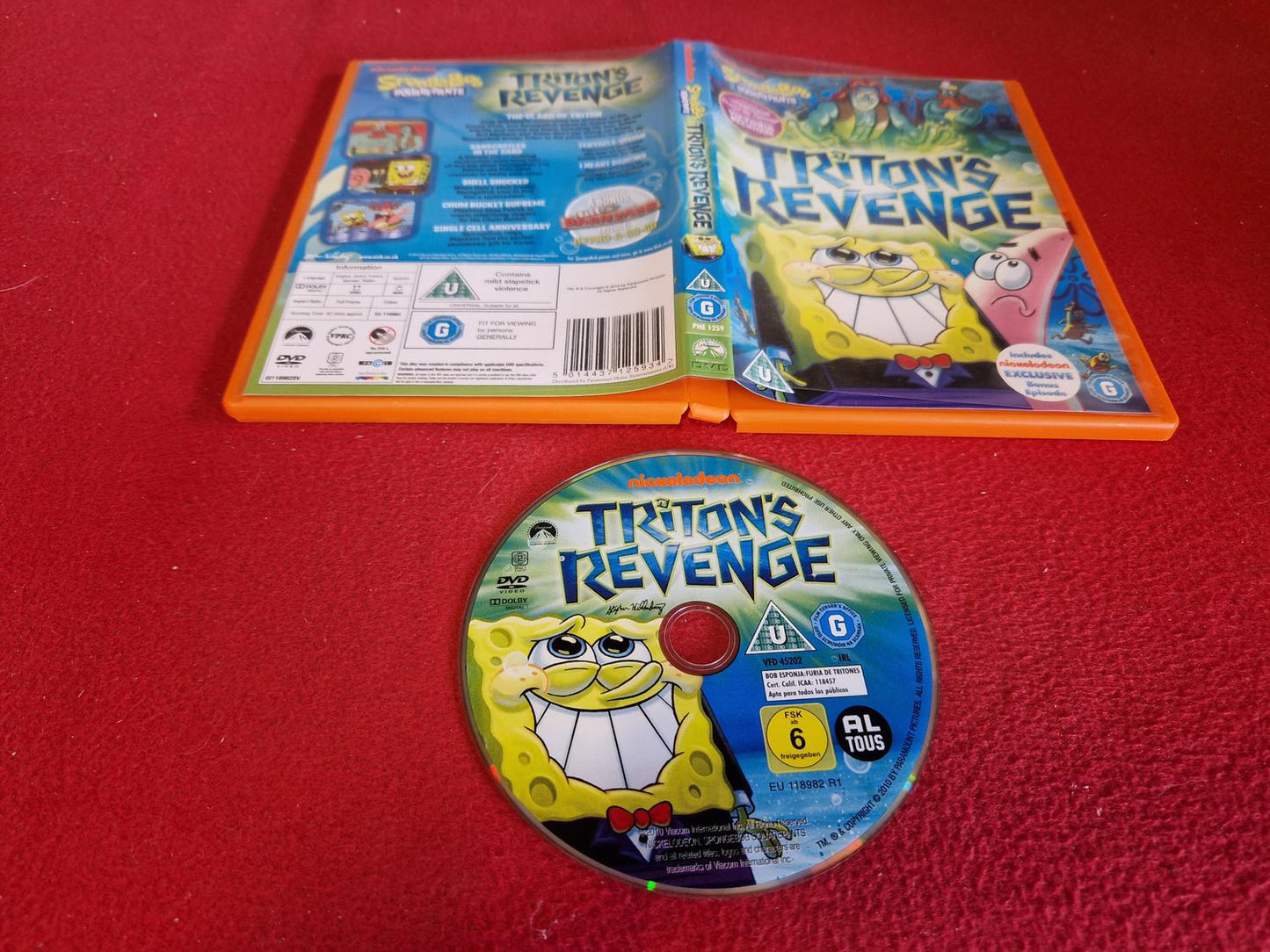SPONGEBOB SQUAREPANTS TRITON'S REVENGE till DVD