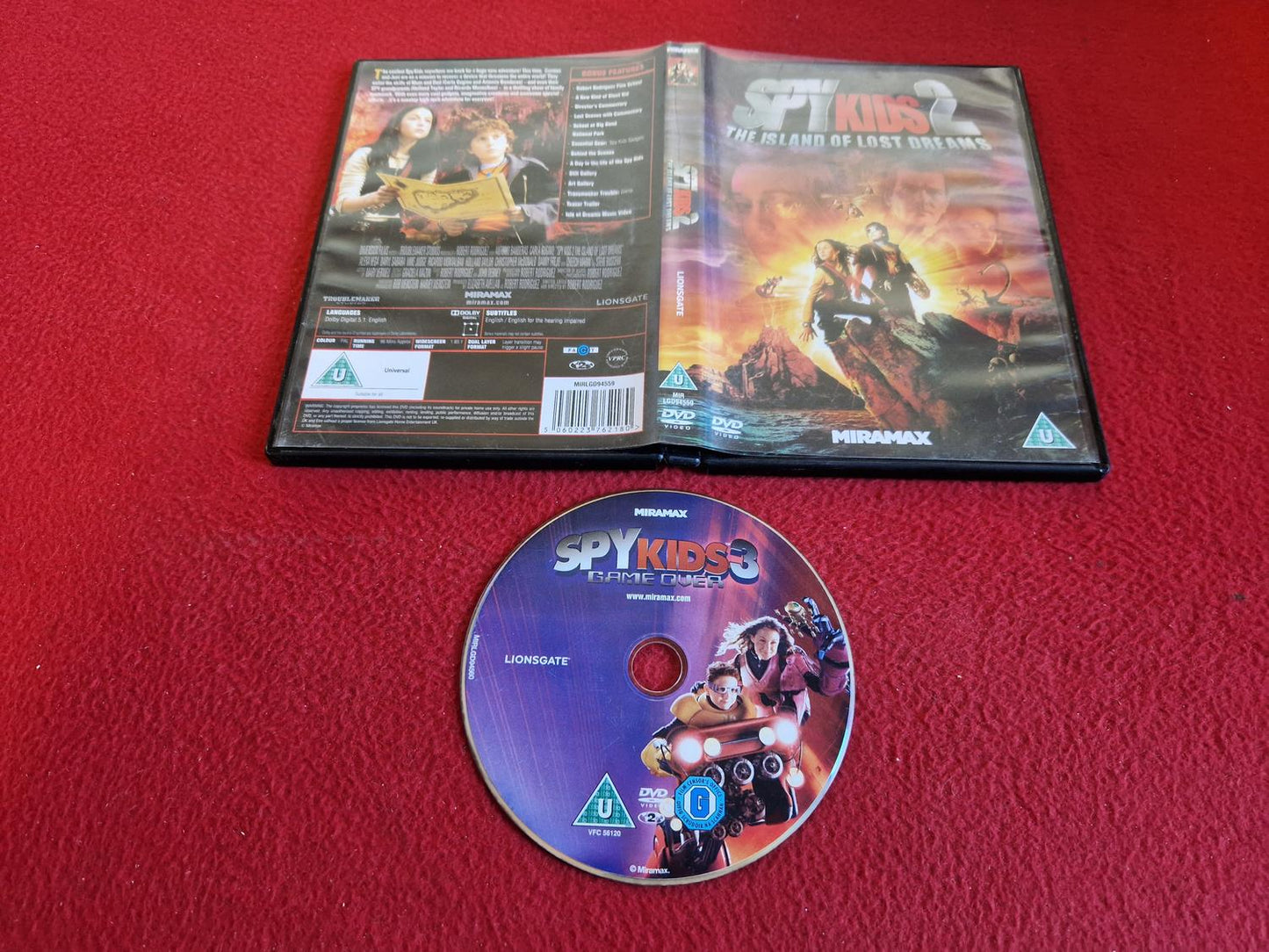 SPY KIDS 2 ISLAND OF LOST DREAMS DVD