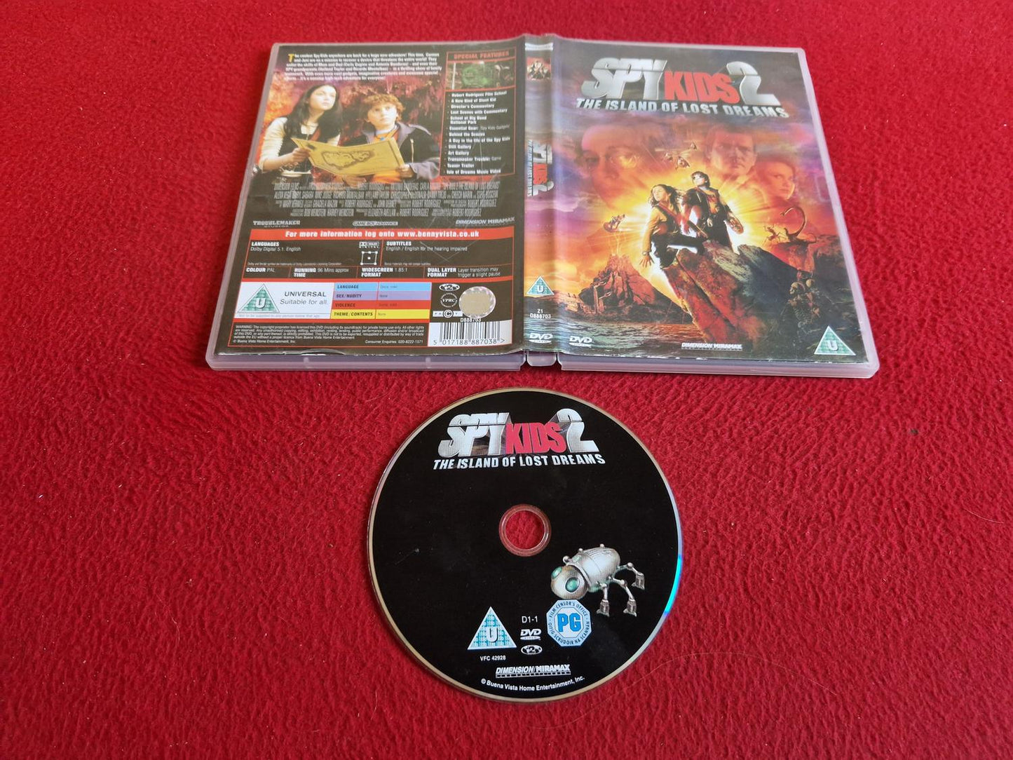 SPY KIDS 2: THE ISLAND OF LOST DREAMS DVD
