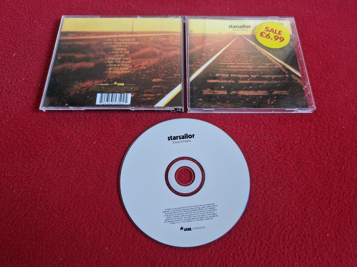 STARSAILOR LOVE IS HERE CD