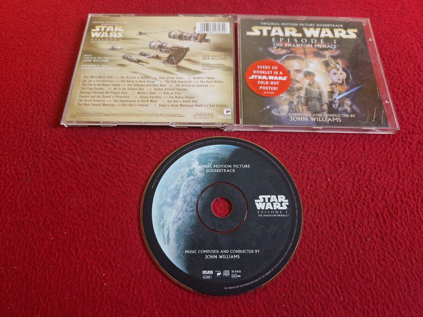 STAR WARS EPISODE 1 THE PHANTOM MENACE ORIGINAL MOTION PICTURE SOUNDTRACK CD