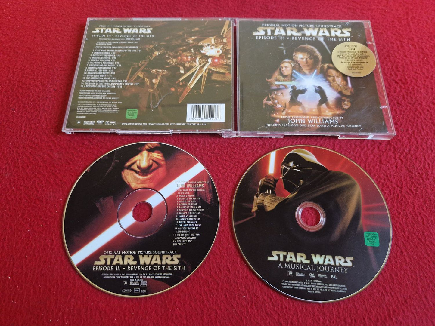 STAR WARS EPISODE 3 REVENGE OF THE SITH ORIGINAL MOTION PICTURE SOUNDTRACK CD
