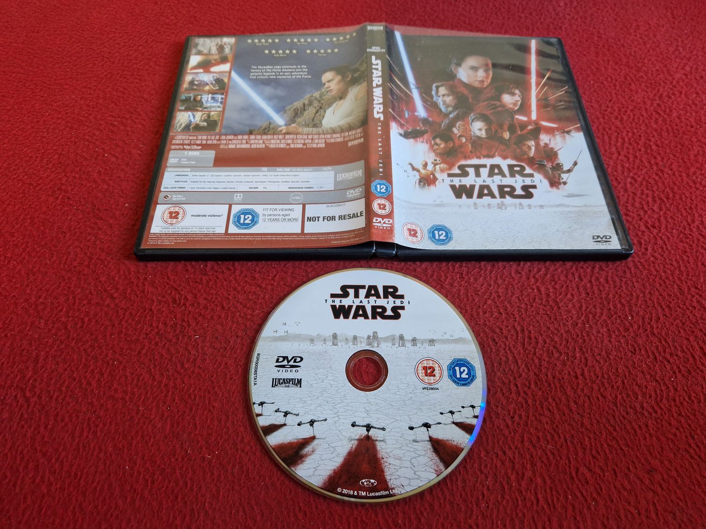 STAR WARS THE LAST JEDI [ SVENSK TEXT ] DVD