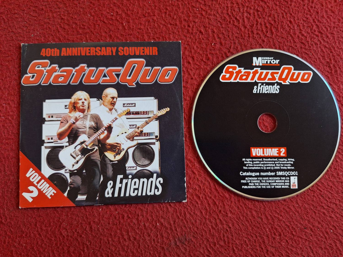 STATUS QUO & FRIENDS VOLUME 2 [ SUNDAY MIRROR ] CD