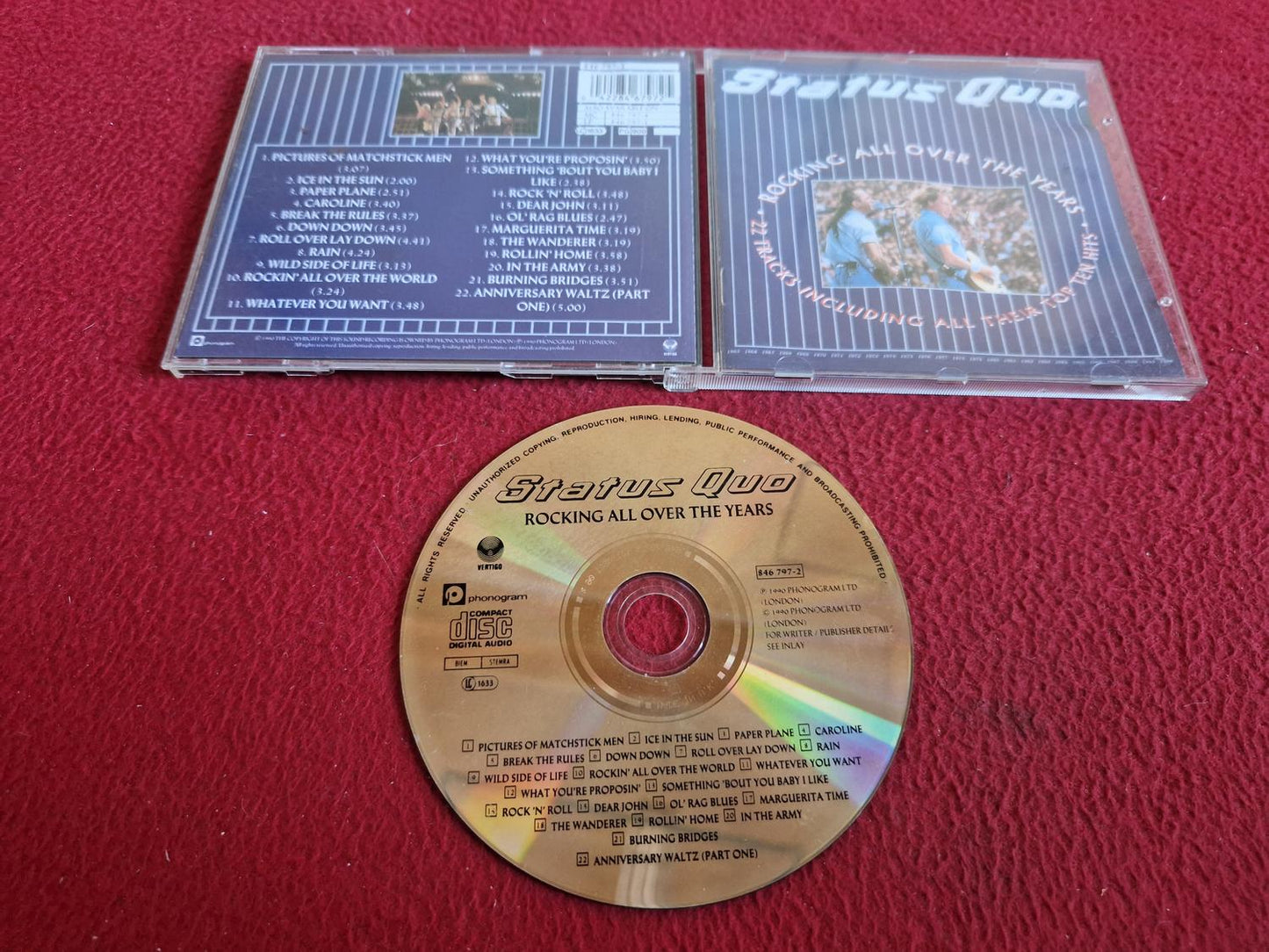 STATUS QUO ROCKING ALL OVER THE YEARS CD