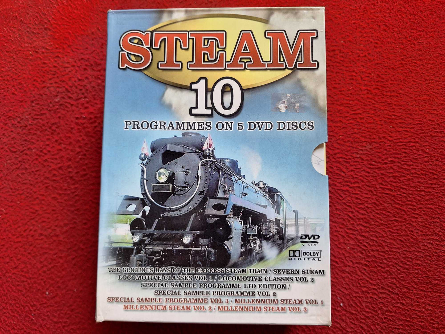 STEAM 10 PROGRAMMES - EXPRESS STEAM TRAIN / SEVERN STEAM mfl BOX DVD