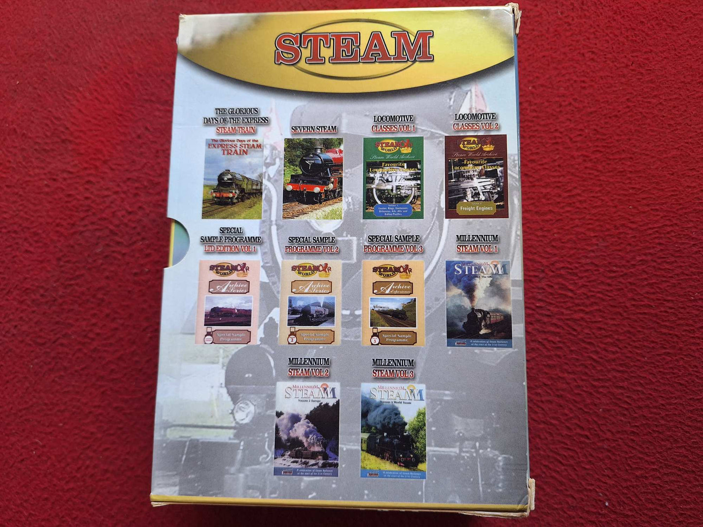 STEAM 10 PROGRAMMES - EXPRESS STEAM TRAIN / SEVERN STEAM mfl BOX DVD