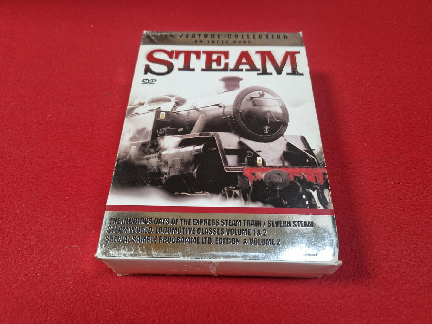 STEAM [ THE GLORIOUS DAYS OF THE EXPRESS STEAM TRAIN mfl ] BOX till DVD