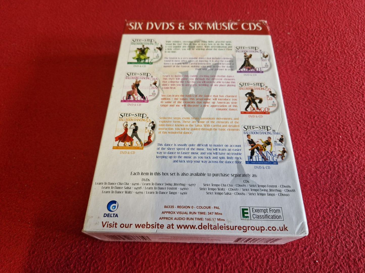 STEP BY STEP THE COMPLETE GUIDE TO BALLROOM DANCING CHA-CHA / SALSA mm BOX DVD