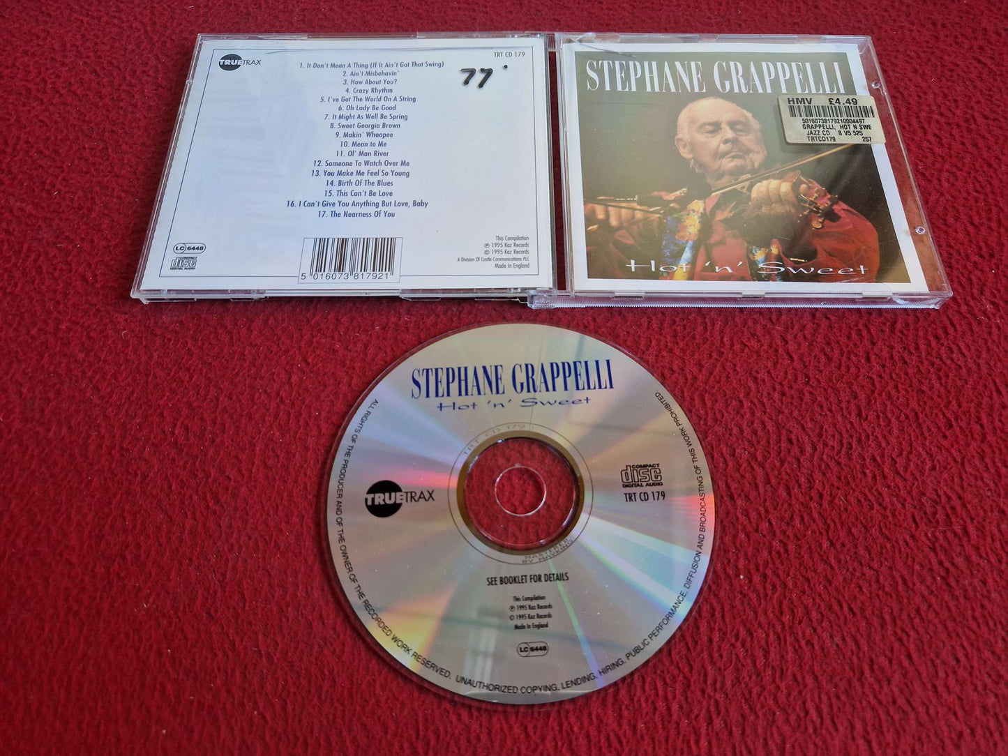 STEPHANE GRAPPELLI HOT 'N' SWEET CD