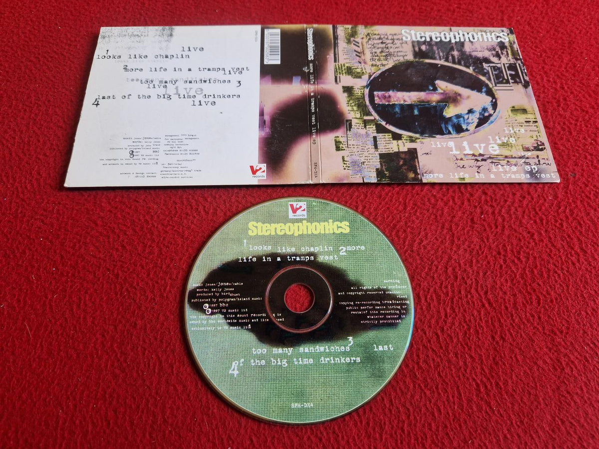 STEREOPHONIC MORE LIFE IN A TRAMPS VEST LIVE EP CD
