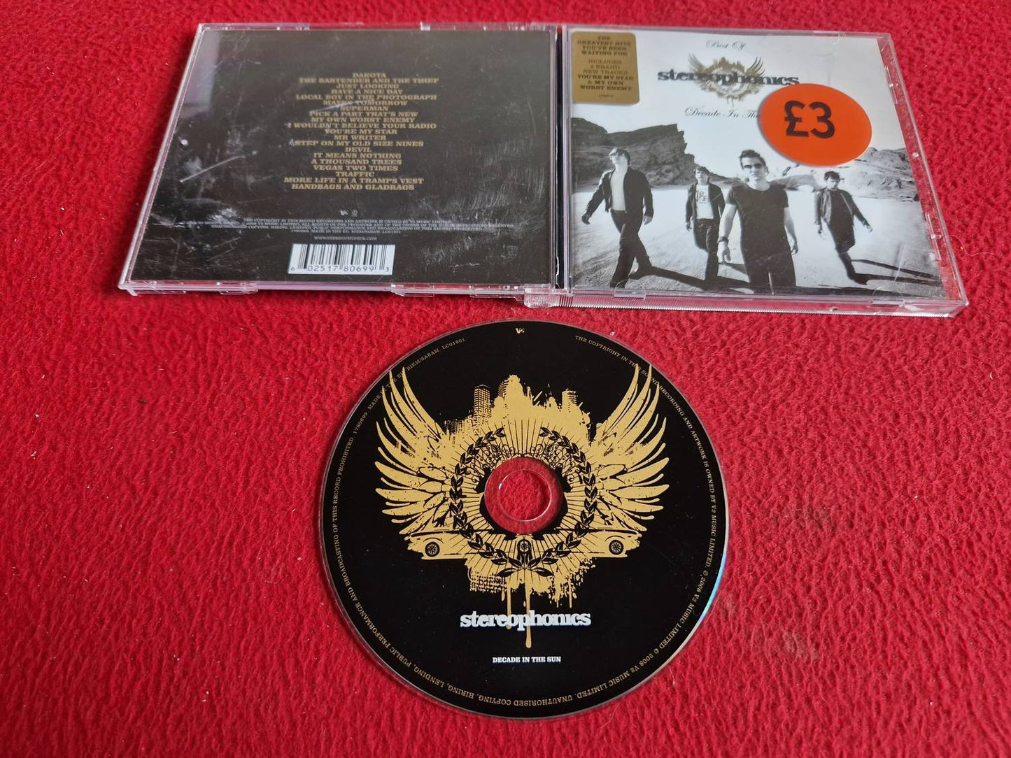 STEREOPHONICS DECADE IN THE SUN BEST OF CD