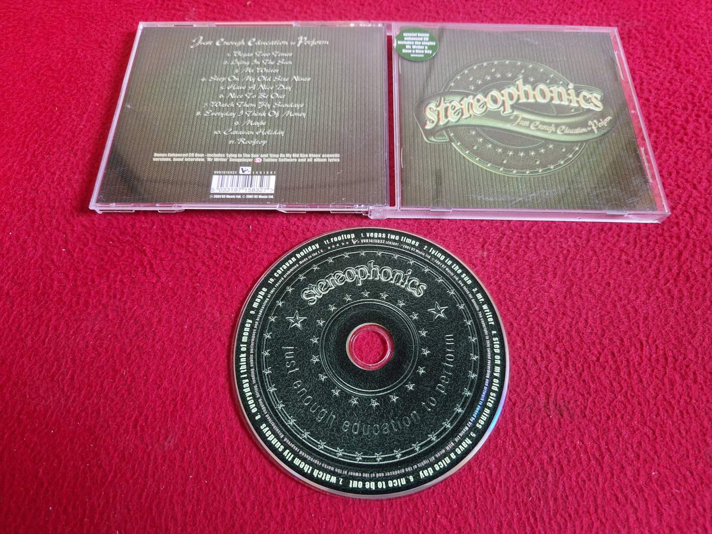 STEREOPHONICS JUST ENOUGH EDUCATION TO PERFORM CD