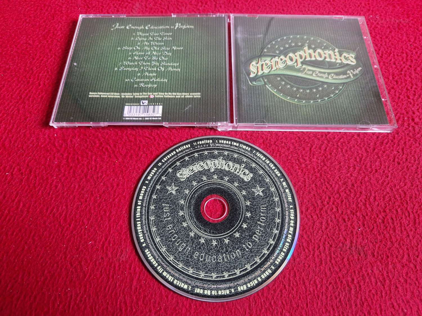 STEREOPHONICS JUST ENOUGH EDUCATION TO PERFORM CD