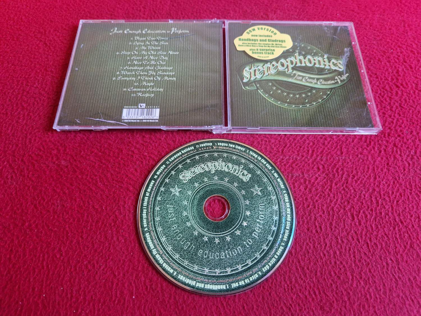STEREOPHONICS JUST ENOUGH EDUCATION TO PERFORM CD