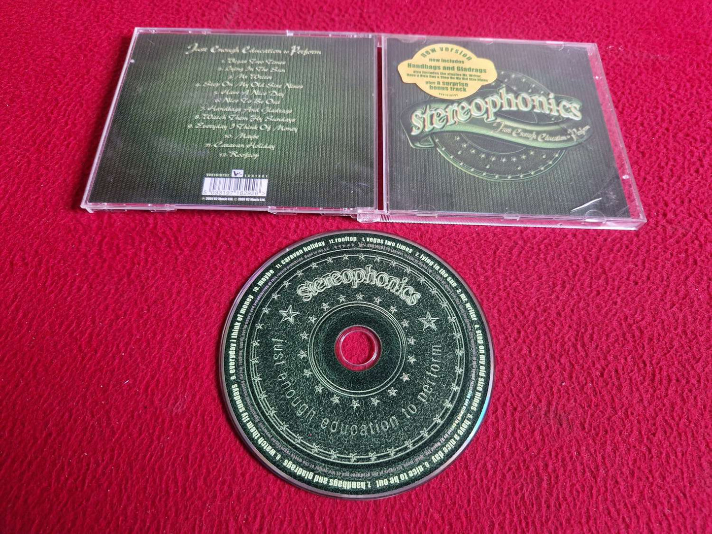 STEREOPHONICS JUST ENOUGH EDUCATION TO PERFORM CD