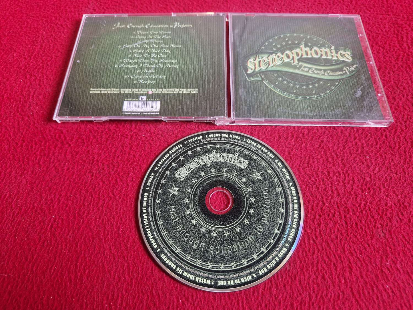 STEREOPHONICS JUST ENOUGH EDUCATION TO PERFORM CD