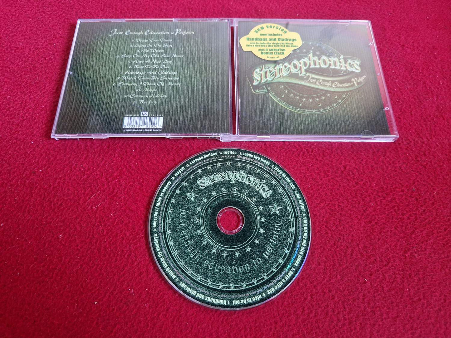 STEREOPHONICS JUST ENOUGH EDUCATION TO PERFORM CD
