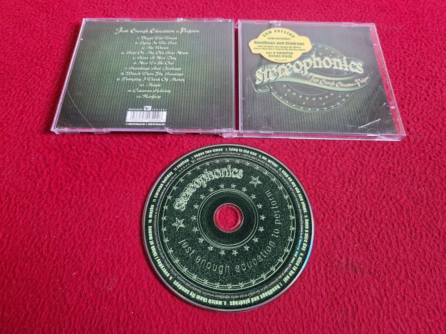 STEREOPHONICS JUST ENOUGH EDUCATION TO PERFORM CD