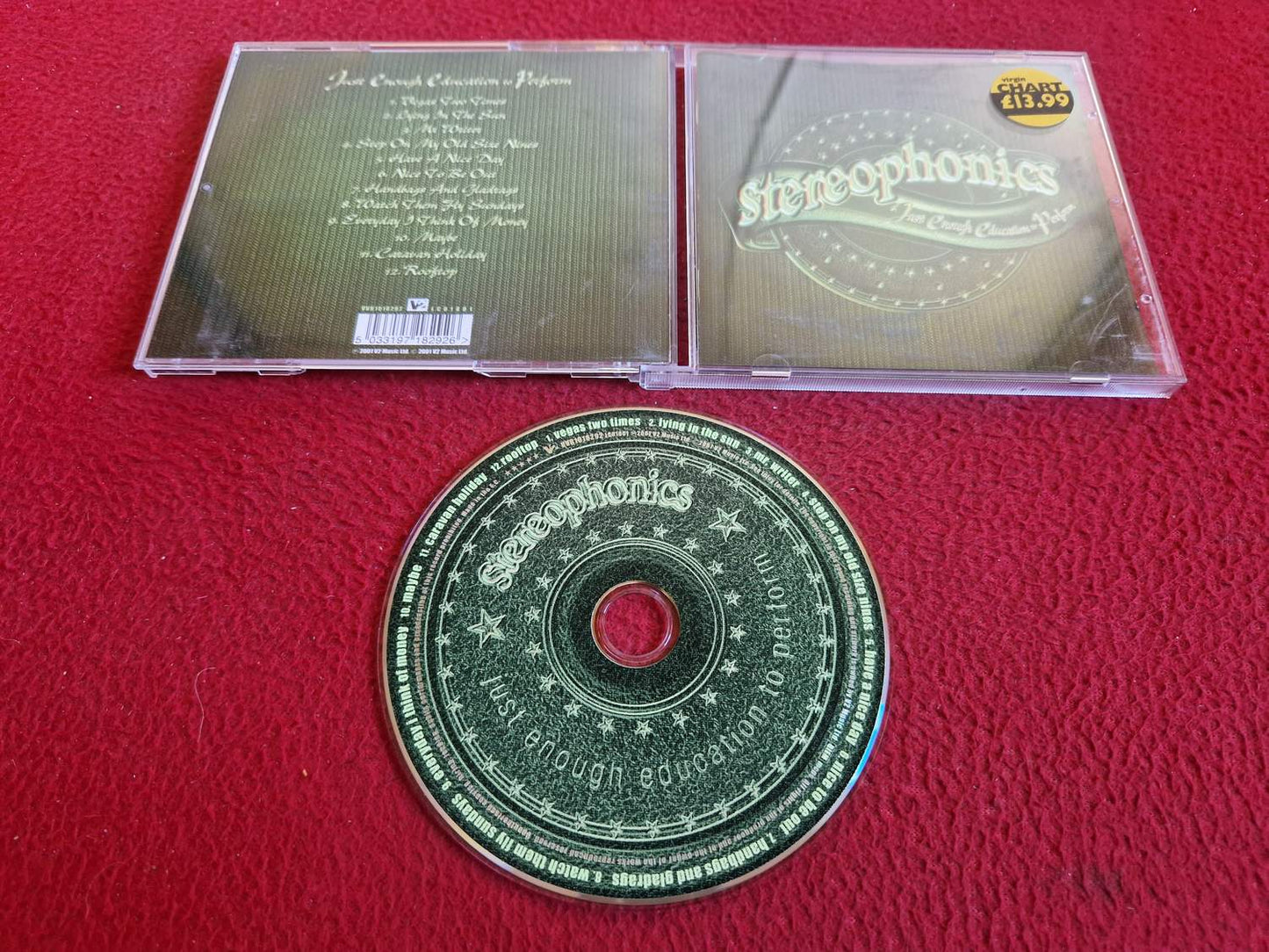 STEREOPHONICS JUST ENOUGH EDUCATION TO PERFORM CD