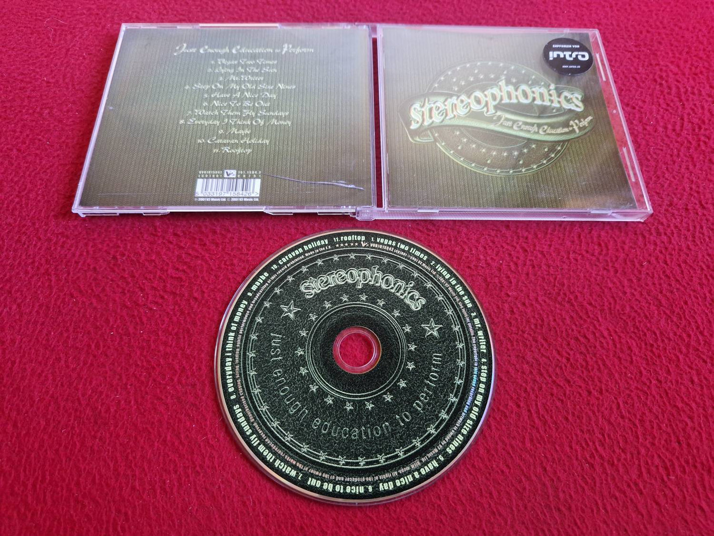 STEREOPHONICS JUST ENOUGH EDUCATION TO PERFORM CD